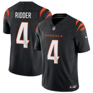 Men's Cincinnati Bengals #4 Desmond Ridder Black 2025 F.U.S.E. Vapor Untouchable Limited Stitched Football Jersey