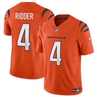 Men's Cincinnati Bengals #4 Desmond Ridder Orange 2025 F.U.S.E. Vapor Untouchable Limited Stitched Football Jersey