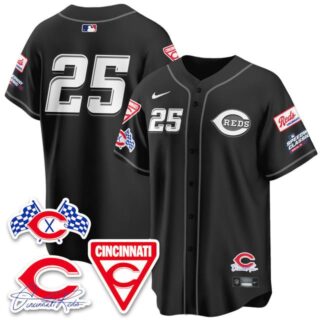 Men's Cincinnati Reds #25 2025 Speedway Limited Jersey V1 All Stitched