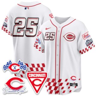 Men's Cincinnati Reds #25 2025 Speedway Limited Jersey V2 All Stitched