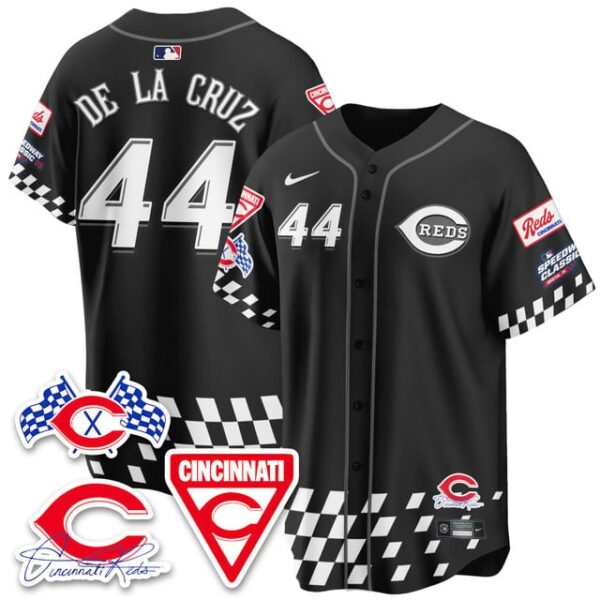 Men's Cincinnati Reds #44 Elly De La Cruz 2025 Speedway Limited Jersey V2 All Stitched