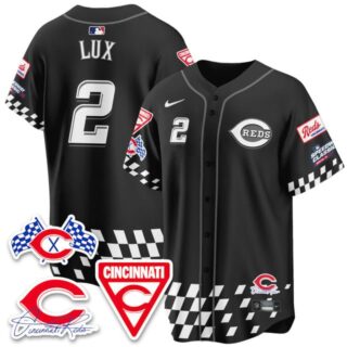 Men's Cincinnati Reds #2 Gavin Lux 2025 Speedway Limited Jersey V2 All Stitched