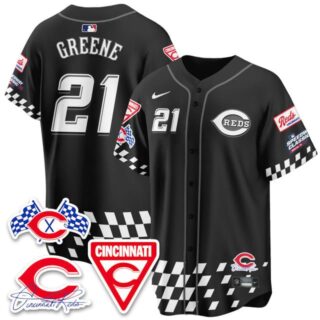 Men's Cincinnati Reds #21 Hunter Greene 2025 Speedway Limited Jersey V2 All Stitched