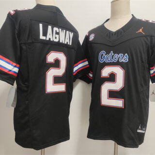 Men's Florida Gators #2 DJ Lagway Black F.U.S.E. Stitched Jersey