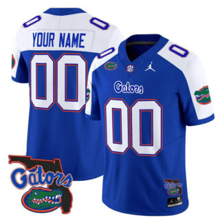Men's Florida Gators ACTIVE PLAYER Custom Royal Alternate 2024 F.U.S.E. Florida Patch Vapor Limited Stitched Football Jersey