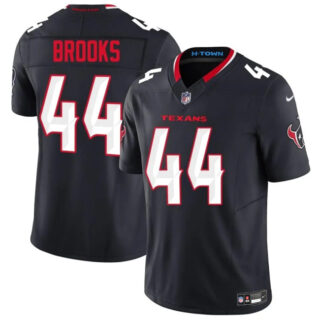 Men's Houston Texans #44 British Brooks Navy 2025 F.U.S.E. Vapor Limited Stitched Football Jersey