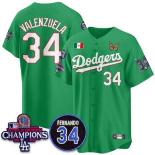 Men's Los Angeles Dodgers #34 Fernando Valenzuela Mexican For 34 Jersey All Stitched