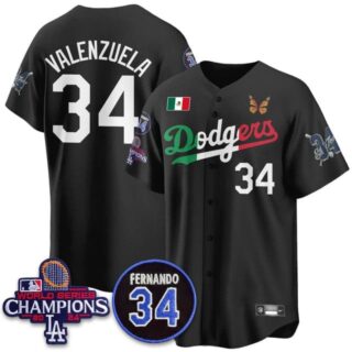 Men's Los Angeles Dodgers #34 Fernando Valenzuela Mexican For 34 Jersey All Stitched