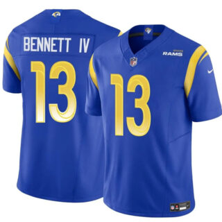 Men's Los Angeles Rams #13 Stetson Bennett IV Blue 2024 F.U.S.E. Vapor Untouchable Stitched Football Jersey