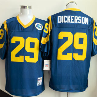 Men's Los Angeles Rams #29 Eric Dickerson Royal Throwback Stitched Football Jersey