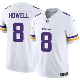 Men's Minnesota Vikings #8 Sam Howell White 2025 F.U.S.E. Vapor Untouchable Limited Stitched Jersey