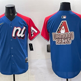 Men's National League Arizona Diamondbacks Team Big Logo Blue Red Alternate 2025 All-Star Edition Limited Stitched Baseball Jersey