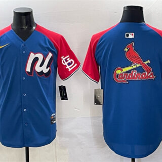 Men's National League St. Louis Cardinals Team Big Logo BluE Red Alternate 2025 All-Star Edition Limited Stitched Baseball Jersey