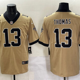 Men's New Orleans Saints #13 Michael Thomas Gold Alternate Vapor Limited Stitched Football Jersey