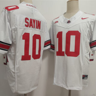 Men's Ohio State Buckeyes #10 Julian Sayin White 2025 F.U.S.E. Limited Stitched Jersey