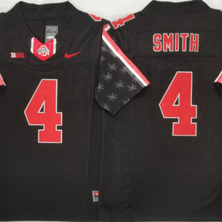 Men's Ohio State Buckeyes #4 Jeremiah Smith Black 2025 F.U.S.E. Limited Stitched Jersey
