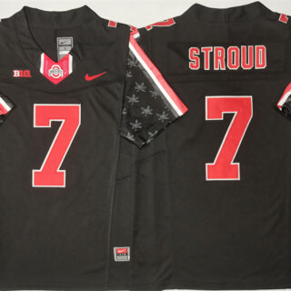 Men's Ohio State Buckeyes #7 C.J. Stroud Black 2025 F.U.S.E. Limited Stitched Jersey