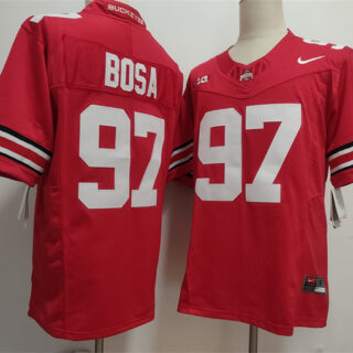 Men's Ohio State Buckeyes #97 Nick Bosa Red 2025 F.U.S.E. Limited Stitched Jersey