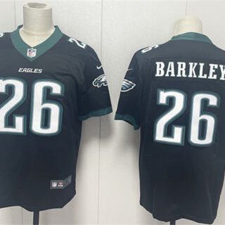 Men's Philadelphia Eagles #26 Saquon Barkley Black 2024 New Vapor Untouchable Limited Stitched Football Jersey