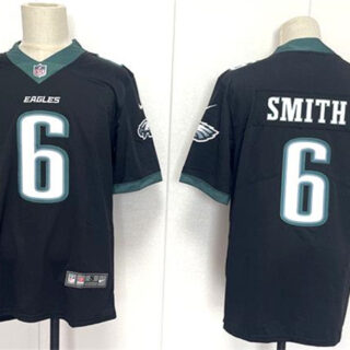 Men's Philadelphia Eagles #6 DeVonta Smith Black 2024 New Vapor Untouchable Limited Stitched Football Jersey