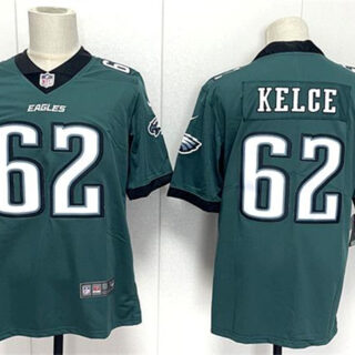 Men's Philadelphia Eagles #62 Jason Kelce Green 2024 New Vapor Untouchable Limited Stitched Football Jersey