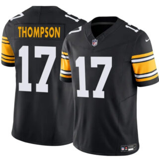 Men's Pittsburgh Steelers #17 Skylar Thompson Black 2025 F.U.S.E. Alternate Vapor Untouchable Limited Stitched Jersey