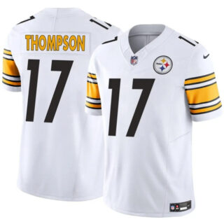 Men's Pittsburgh Steelers #17 Skylar Thompson White 2025 F.U.S.E. Vapor Limited Stitched Football Jersey