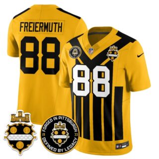 Men's Pittsburgh Steelers #88 Pat Freiermuth Alternate 1933 Throwback Limited Jersey All Stitched