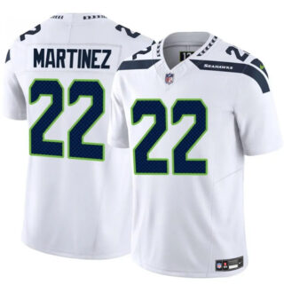 Men's Seattle Seahawks #22 Damien Martinez White 2025 F.U.S.E. Vapor Untouchable Limited Stitched Football Jersey