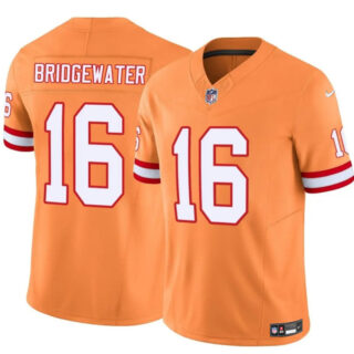 Men's Tampa Bay Buccaneers #16 Teddy Bridgewater Orange F.U.S.E. Throwback Limited Stitched Jersey