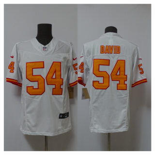 Men's Tampa Bay Buccaneers #54 Lavonte David White 2025 F.U.S.E. Vapor Limited Stitched Jersey