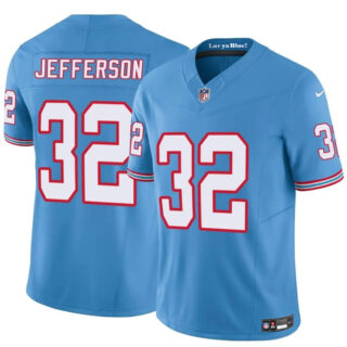 Men's Tennessee Titans #32 Jermar Jefferson Blue 2025 F.U.S.E. Throwback Vapor Limited Stitched Football Jersey