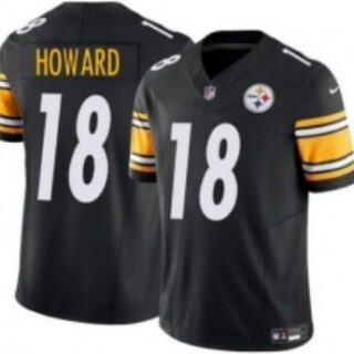 Men Steelers#18 Will Howard Black F U S E Vapor limited Football Jersey