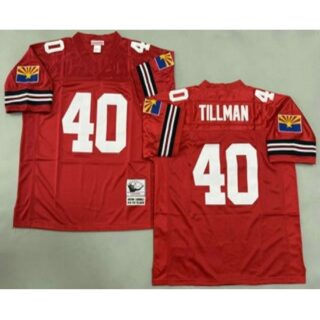 Men's Arizona Cardinals #40 Pat Tillman Red Throwback Jersey