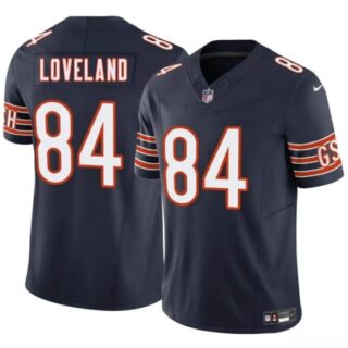 Men's Chicago Bears #84 Colston Loveland Navy 2025 Draft F.U.S.E. Vapor Untouchable Limited Football Stitched Jersey
