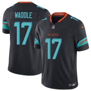 Men's Miami Dolphins #17 Jaylen Waddle Vapor F.U.S.E. Limited Rivalry Series Jersey