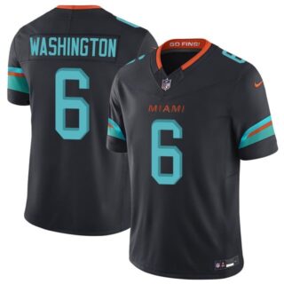 Men's Miami Dolphins #6 Malik Washington Vapor F.U.S.E. Limited Rivalry Series Jersey