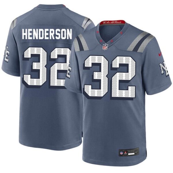 Men's New England Patriots #32 TreVeyon Henderson F.U.S.E. Limited Rivalry Series Jersey