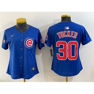 Youth Chicago Cubs #30 Kyle Tucker Royal 'Ryne Sandberg Tribute' Vapor Limited V2 Stitched Baseball Jersey