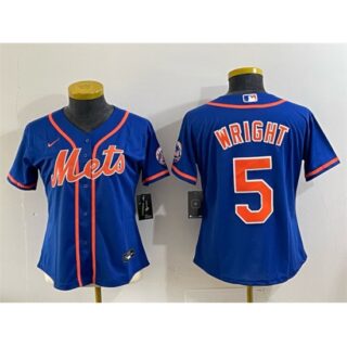 Youth New York Mets #5 David Wright Royal Cool Base Stitched Baseball Jersey