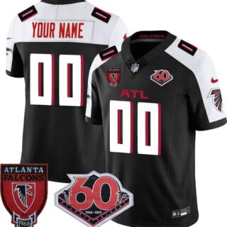 Custom Men's Atlanta Falcons 60th Season Vapor Limited Jerseys