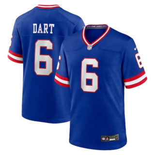 Men's Jaxson Dart New York Giants Alternate 2 Classic Game Jersey – Royal