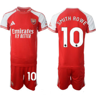 Men's Arsenal F.C #10 Emile Smith Rowe Red 2025 Home Soccer Jersey Suit