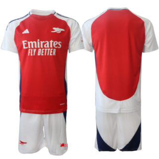 Men's Arsenal F.C Blank Red 24 25 Home Soccer Jersey Suit