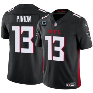 Men's Atlanta Falcons #13 Bradley Pinion Black 2025 F.U.S.E With 1-Star C Patch Vapor Untouchable Limited Stitched Football Jersey