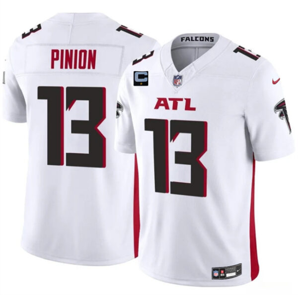 Men's Atlanta Falcons #13 Bradley Pinion White 2025 F.U.S.E With 1-Star C Patch Vapor Untouchable Limited Stitched Football Jersey