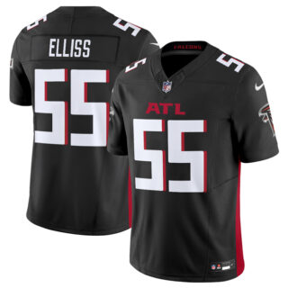 Men's Atlanta Falcons 55 Kaden Elliss Black 2025 F.U.S.E. Vapor Untouchable Limited Stitched Football Jersey