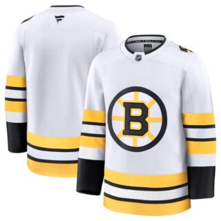 Men's Boston Bruins Blank White 2025 Away Stitched Hockey Jersey