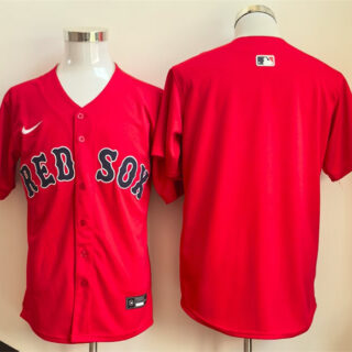 Men's Boston Red Sox Blank Red Limited Stitched Baseball Jersey