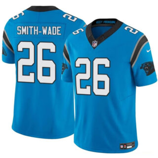 Men's Carolina Panthers #26 Chau Smith-Wade Blue 2025 F.U.S.E. Vapor Limited Stitched Football Jersey